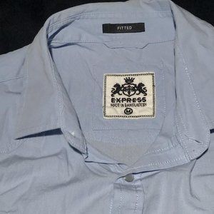 Express Blue Shirt Men's M
